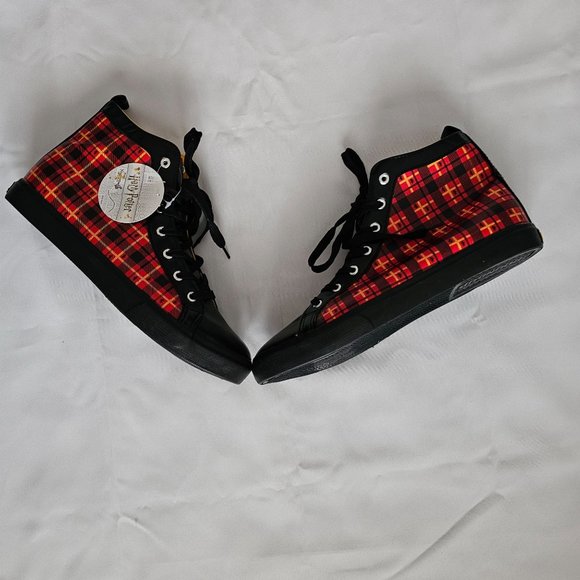 Harry Potter Gryffindor House Plaid Hi-Top Lace-Up Sneaker Men's Size 10 NWT - Picture 5 of 14